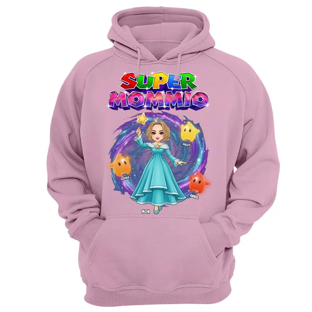 Super Mommio Galaxy Customized Shirt, Gift For Mommy Mama,Mother's Day Shirt Na02 Hv01