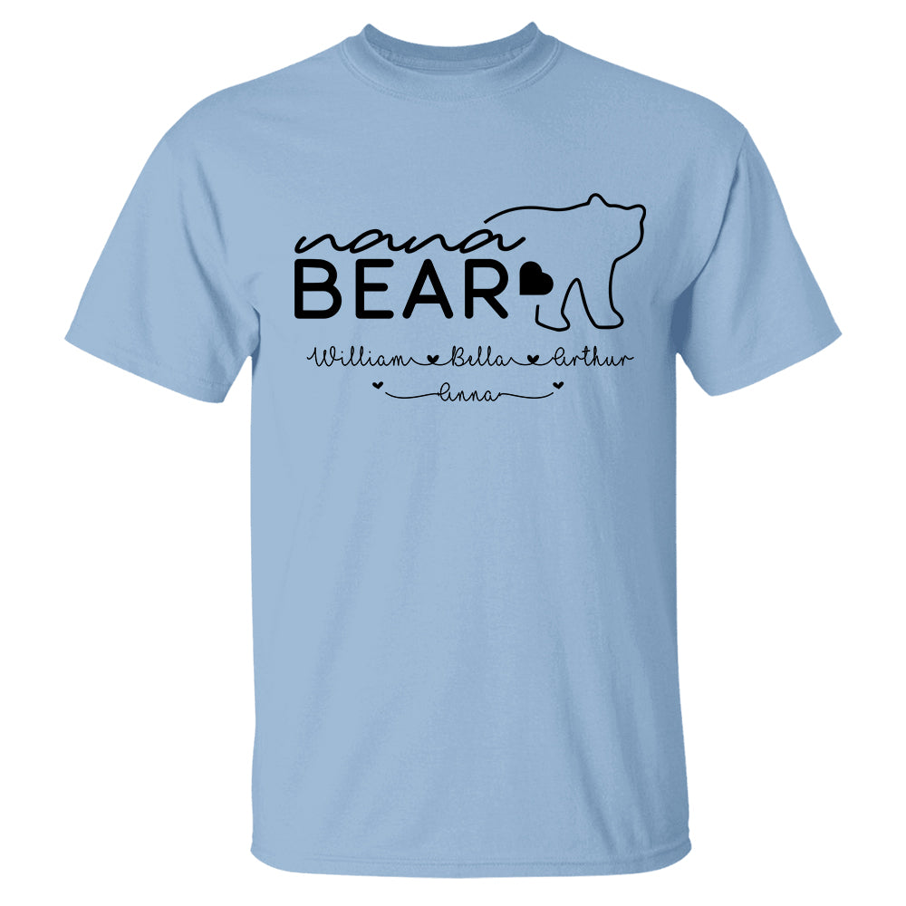 Personalized Grandma Bear Shirts - Custom Grandma With Grandkids Name - Mother's Day Gift