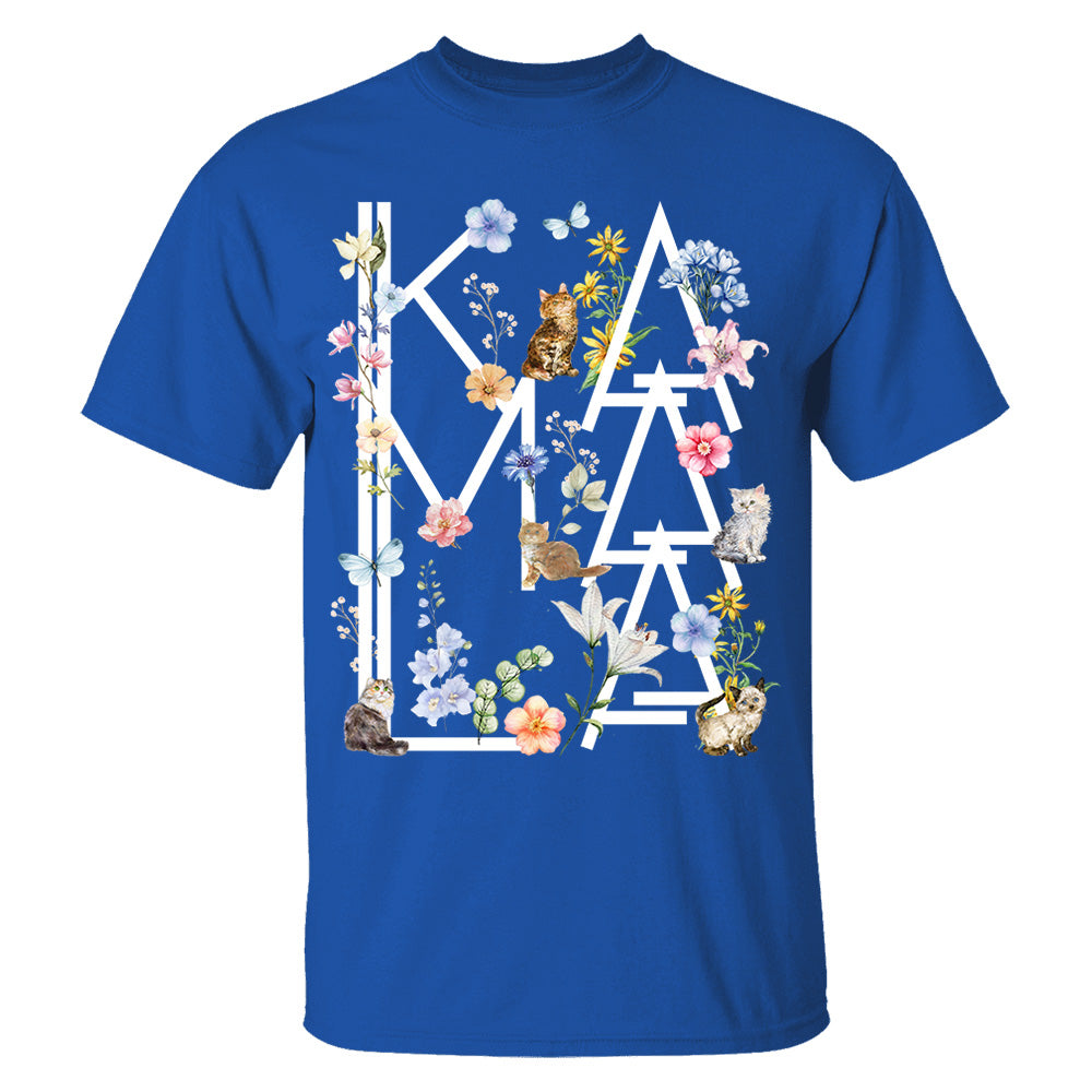 Botanical Cottagecore Cat Kamala Shirt
