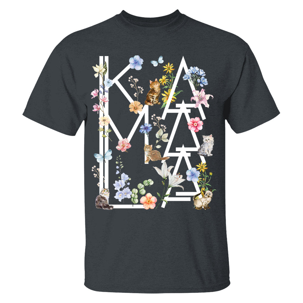 Botanical Cottagecore Cat Kamala Shirt
