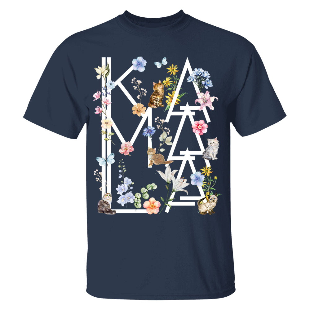 Botanical Cottagecore Cat Kamala Shirt