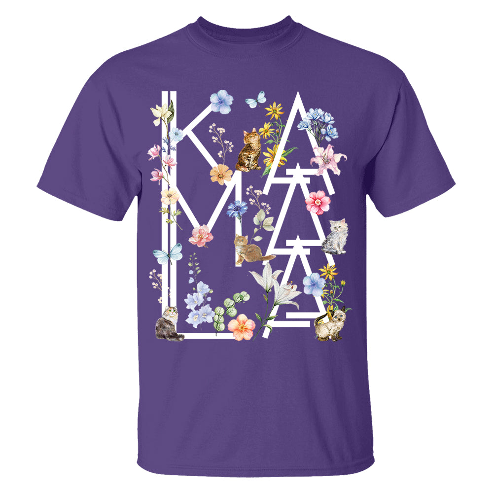 Botanical Cottagecore Cat Kamala Shirt