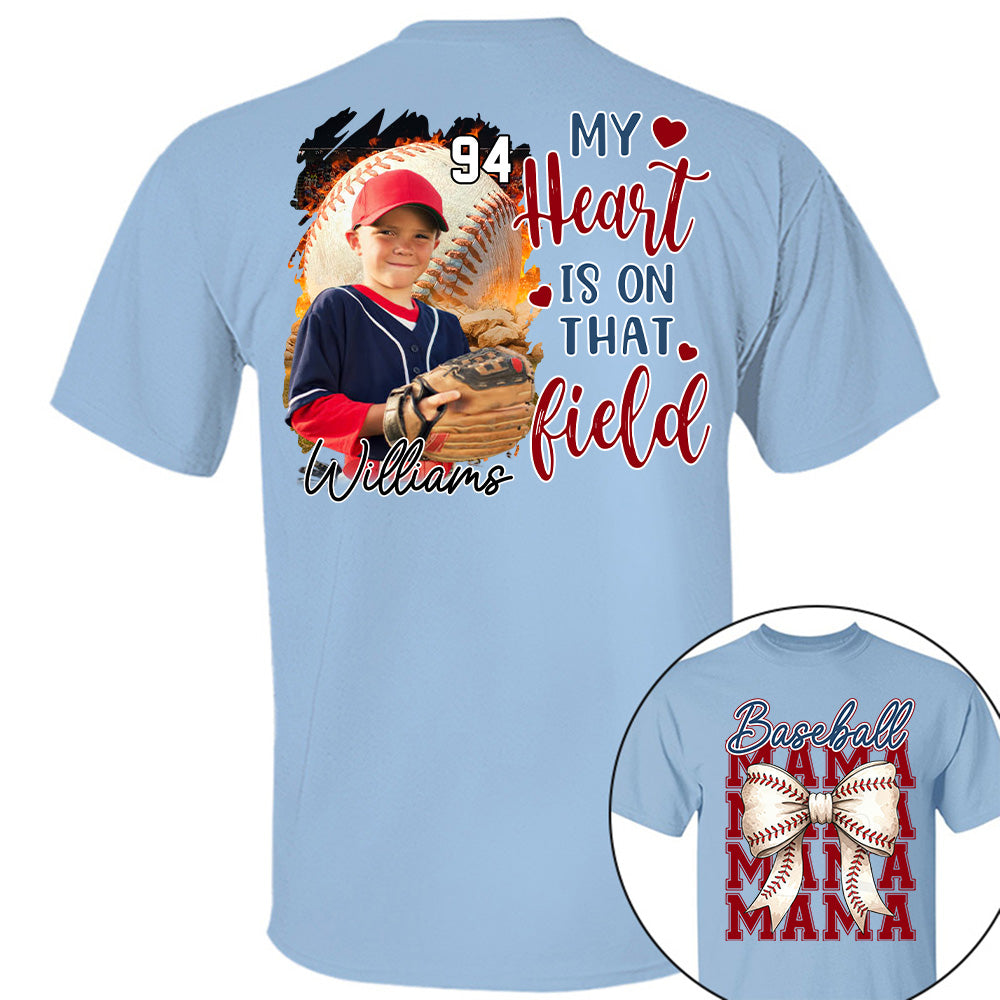 Baseball Mama Shirt, Personalized Baseball Shirt, Gift For Baseball Lover Tu24
