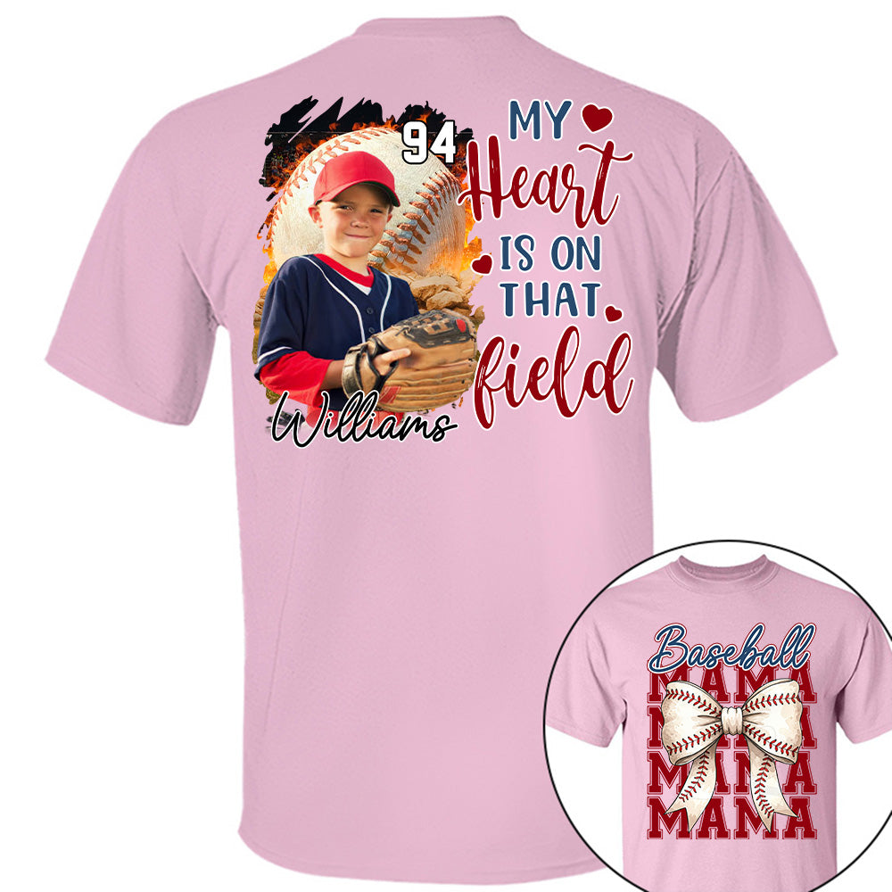 Baseball Mama Shirt, Personalized Baseball Shirt, Gift For Baseball Lover Tu24