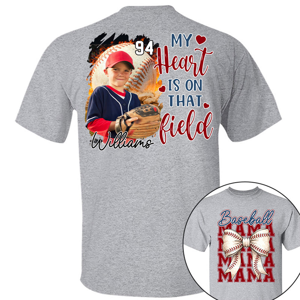 Baseball Mama Shirt, Personalized Baseball Shirt, Gift For Baseball Lover Tu24