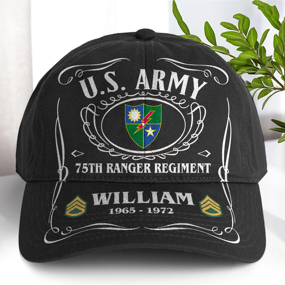 Personalized Gifts For Veteran Classic Cap Custom Units Patch Military Cap K1702