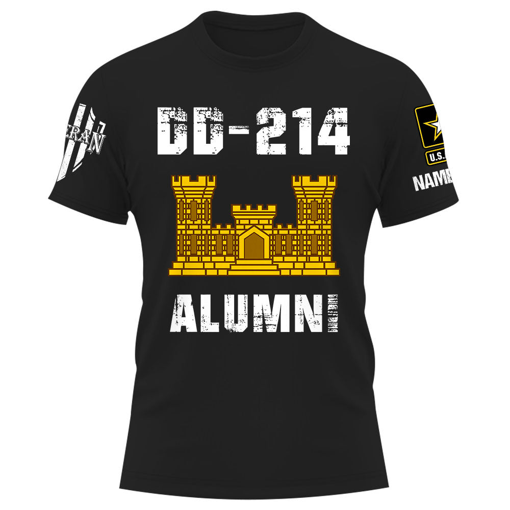 Personalized Shirt DD-214 Alumni Custom Division Military Gift For Veterans K1702