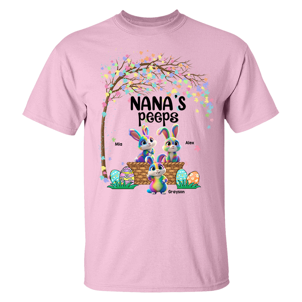Personalized Grandma's Peeps Easter Day Shirt vr2