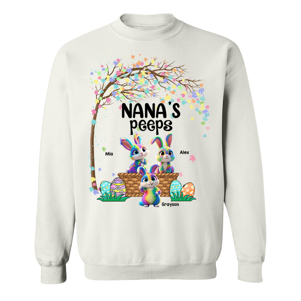 Personalized Grandma's Peeps Easter Day Shirt vr2