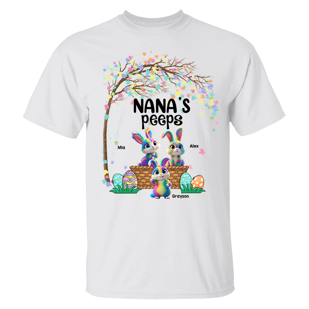 Personalized Grandma's Peeps Easter Day Shirt vr2