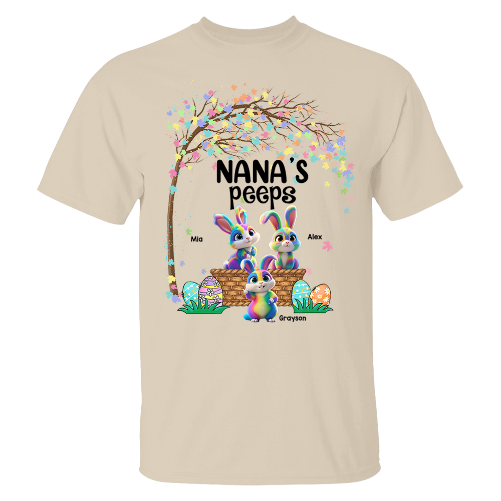 Personalized Grandma's Peeps Easter Day Shirt vr2