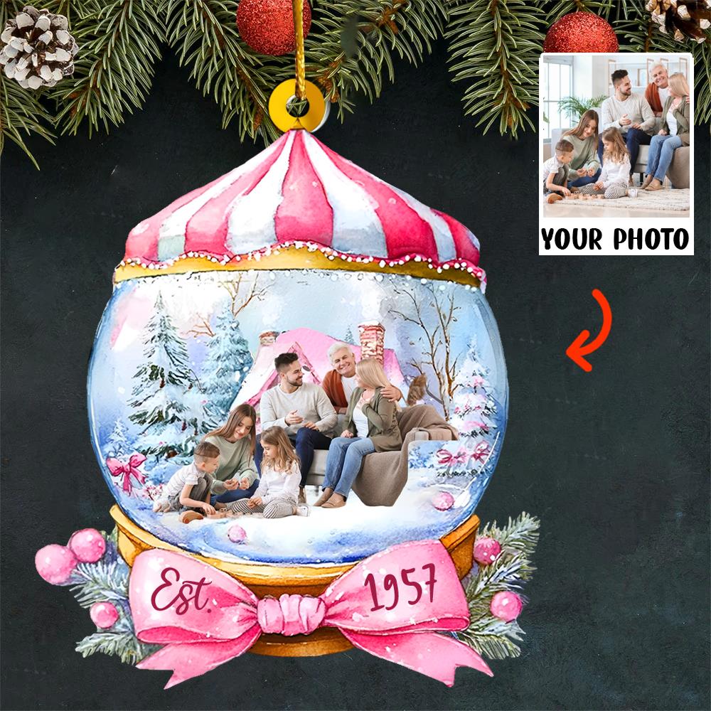 Custom Photo Wonderful Time Ornament - Personalized Acrylic Ornament Nh00