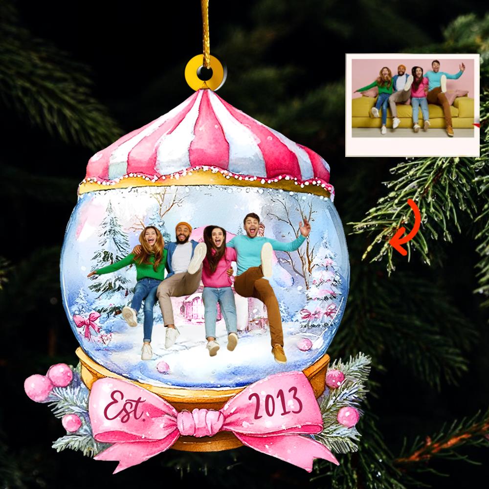 Custom Photo Wonderful Time Ornament - Personalized Acrylic Ornament Nh00