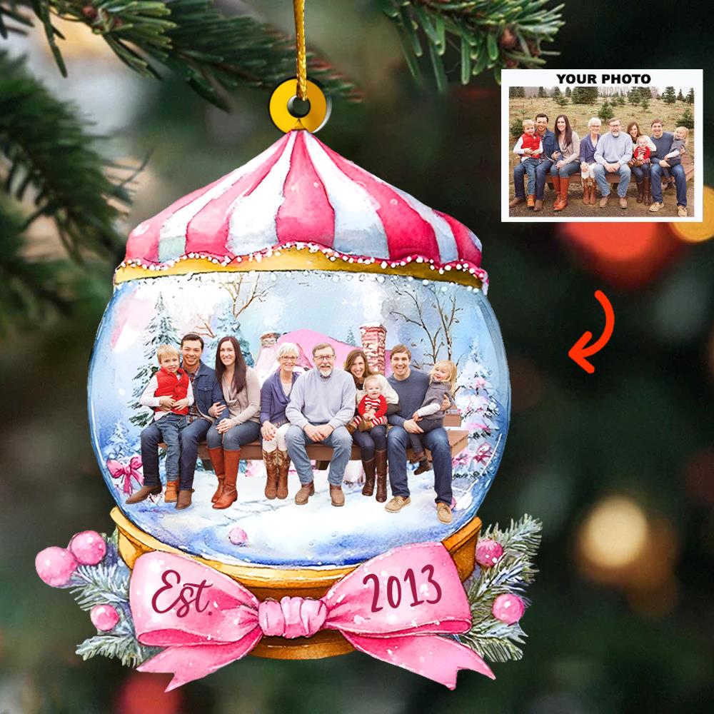Custom Photo Wonderful Time Ornament - Personalized Acrylic Ornament Nh00