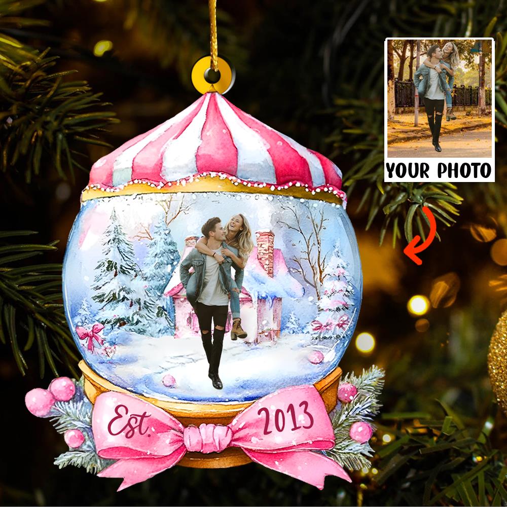 Custom Photo Wonderful Time Ornament - Personalized Acrylic Ornament Nh00