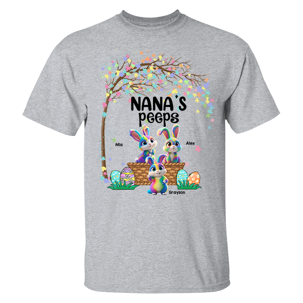 Personalized Grandma's Peeps Easter Day Shirt vr2