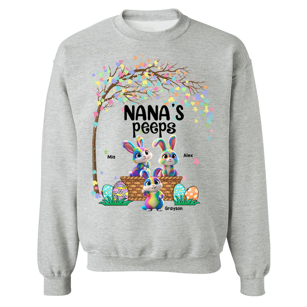Personalized Grandma's Peeps Easter Day Shirt vr2
