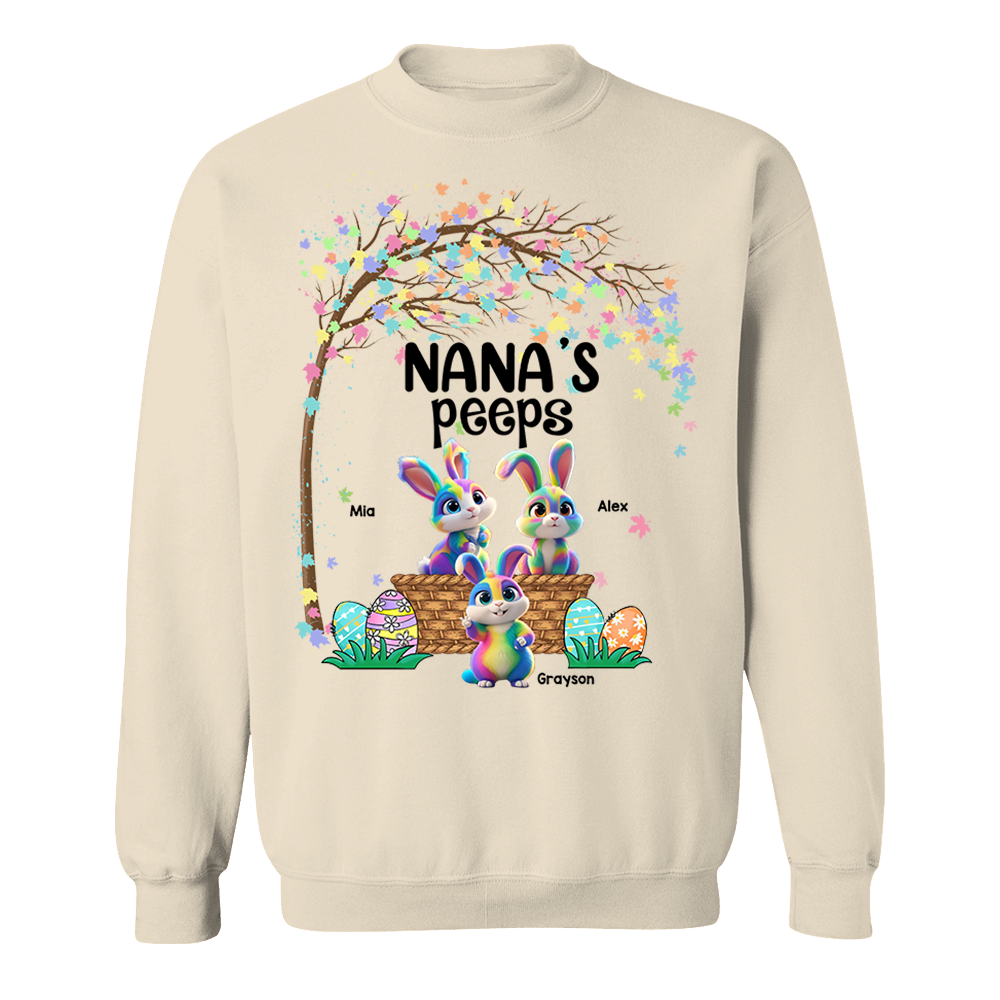 Personalized Grandma's Peeps Easter Day Shirt vr2