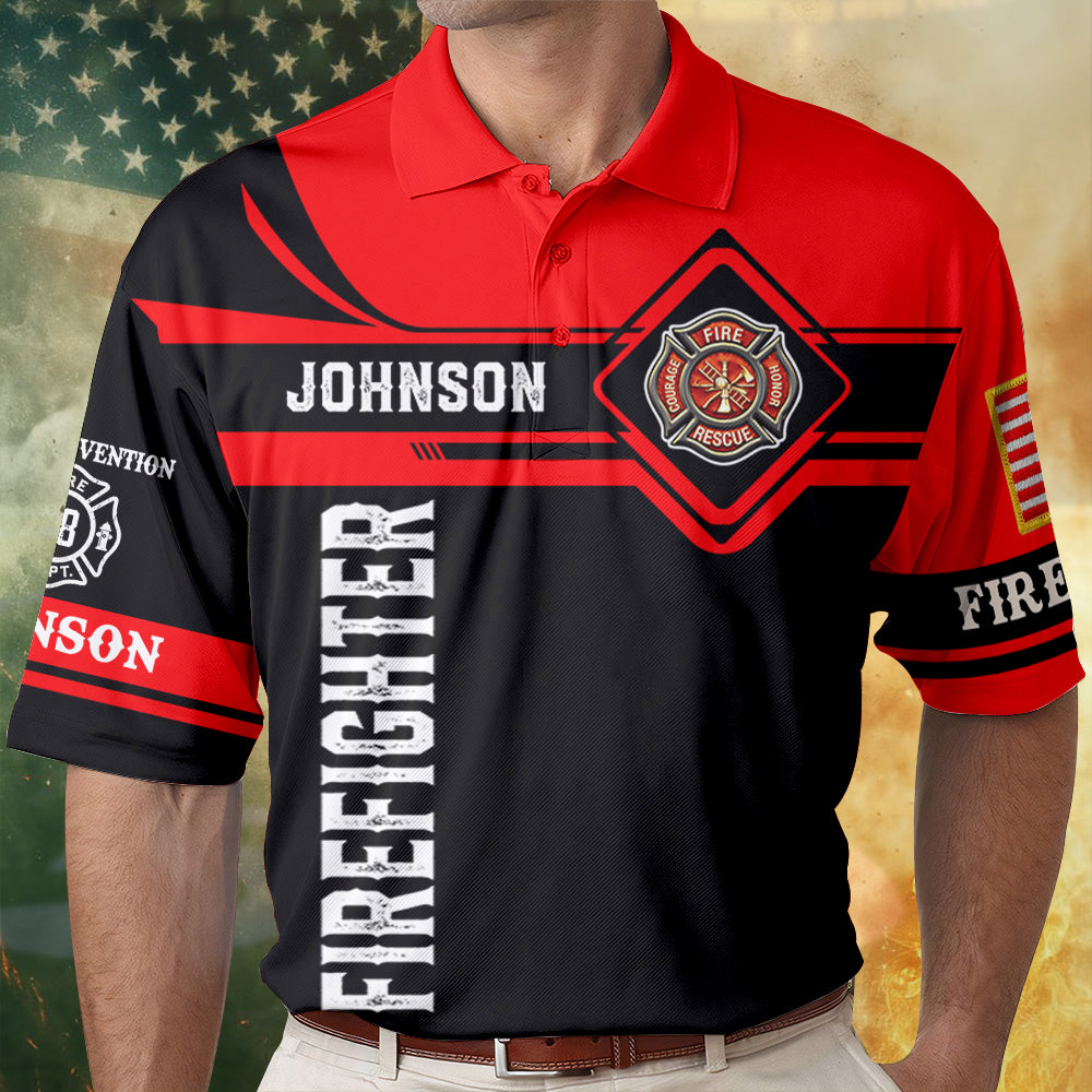 Personalized Retired Firefighter All Over Print Shirt For Firefighter T1807 Hv01