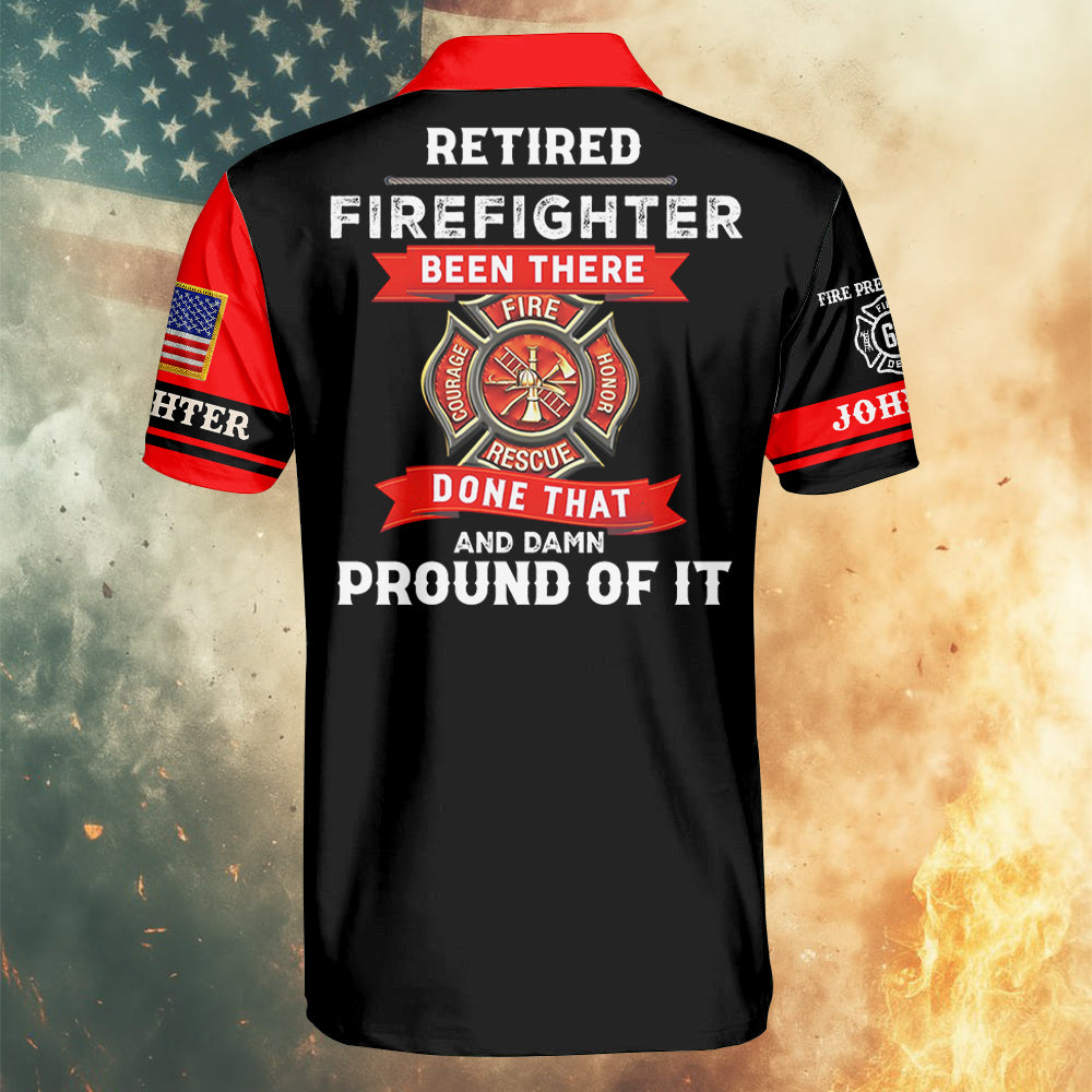 Personalized Retired Firefighter All Over Print Shirt For Firefighter T1807 Hv01