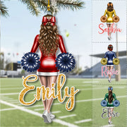 Cheerleader Girl Ornament - Personalized Gift for Daughter, for Granddaughter A2110 Vrs2
