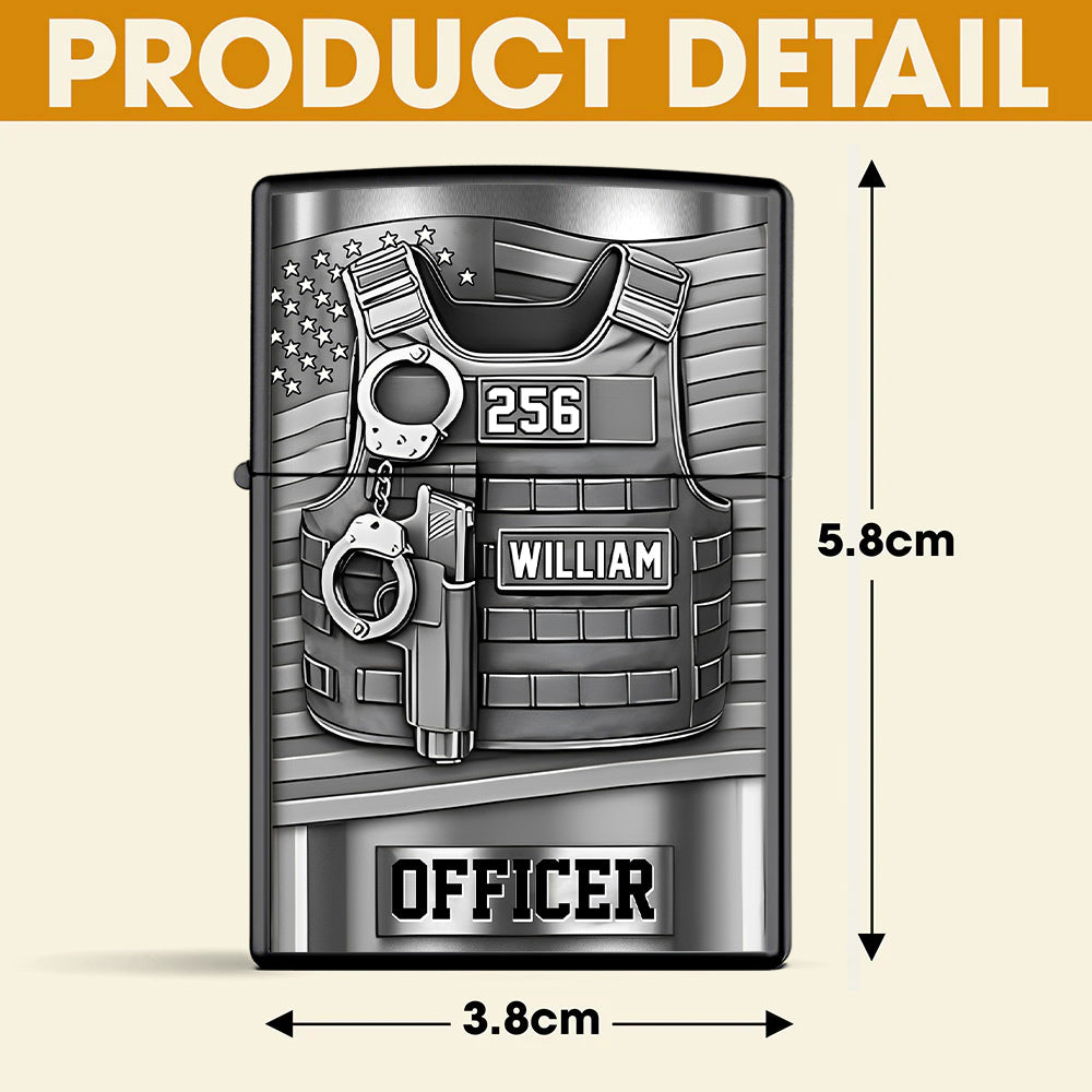 Serve And Protect, Custom Police Officer Lighter, Gift For Police T1807 