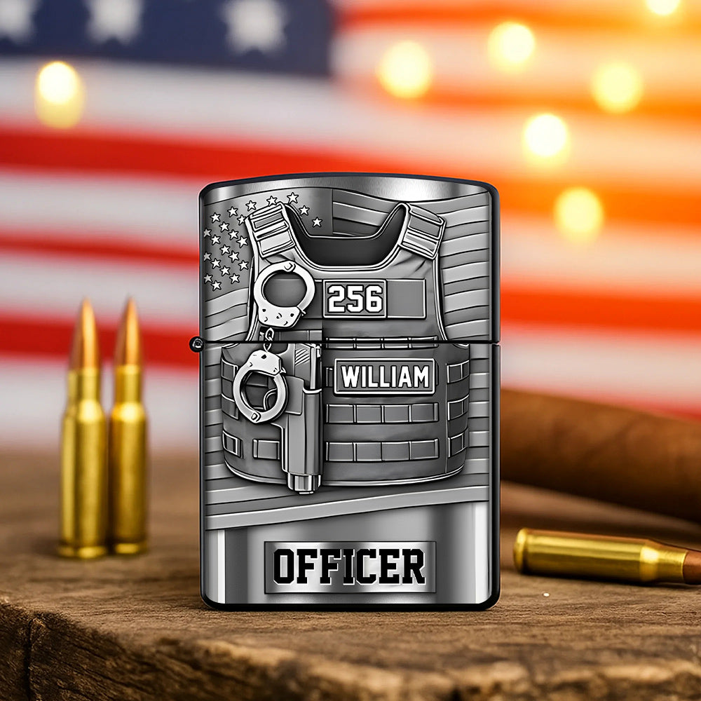 Serve And Protect, Custom Police Officer Lighter, Gift For Police T1807 