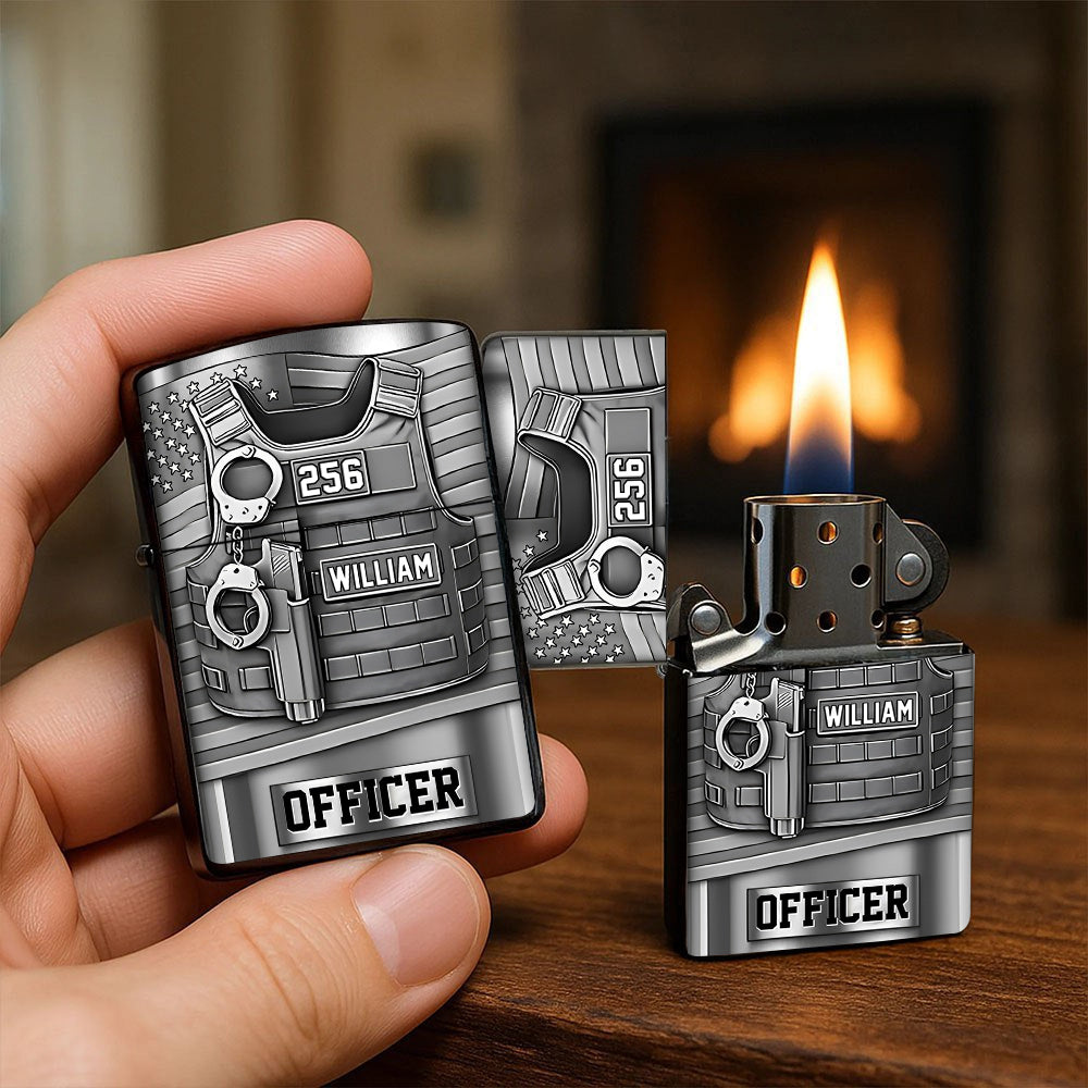 Serve And Protect, Custom Police Officer Lighter, Gift For Police T1807 