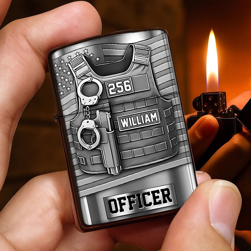 Serve And Protect, Custom Police Officer Lighter, Gift For Police T1807 