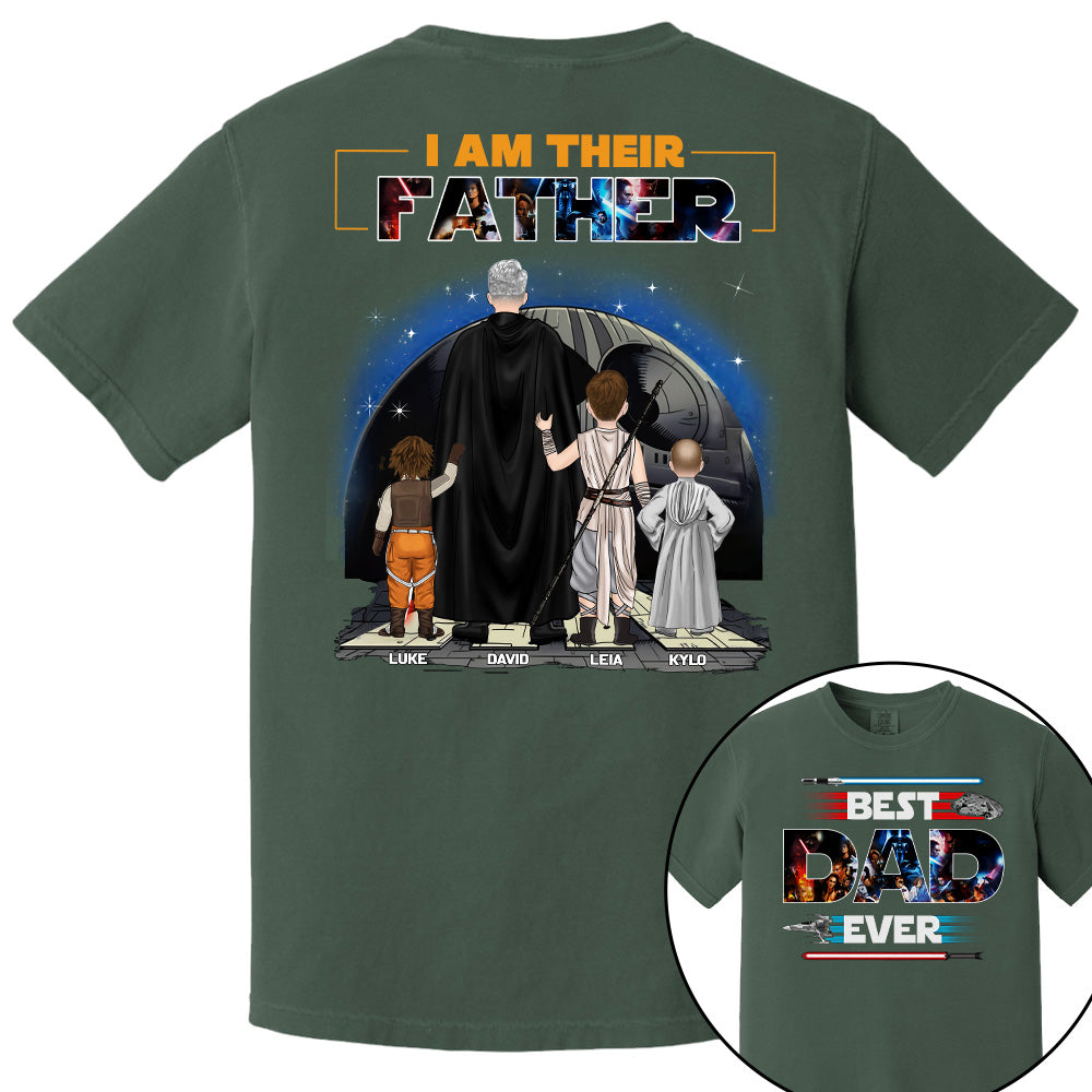 Best Dad Ever - I Am Their Father Personalized Shirt For Dad