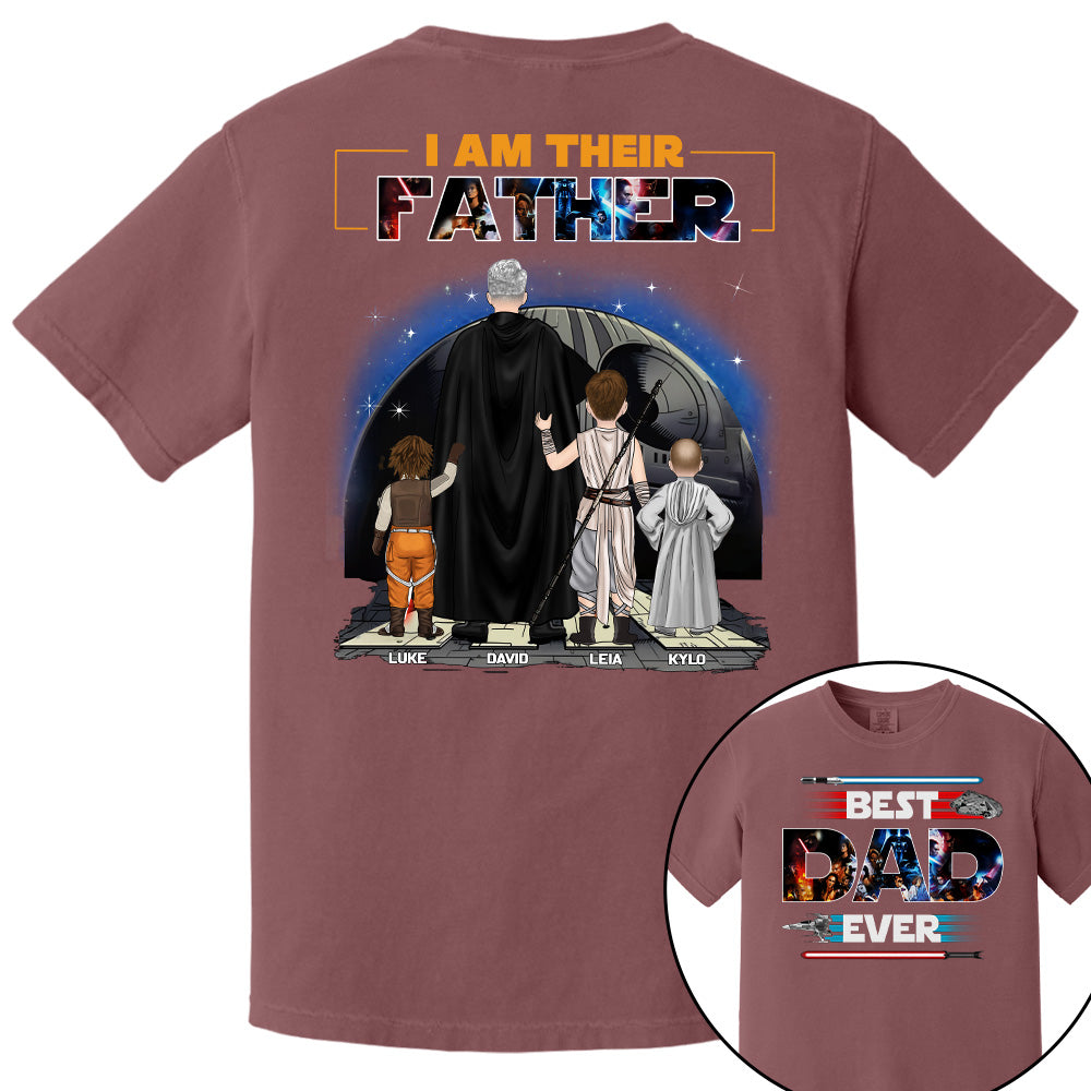 Best Dad Ever - I Am Their Father Personalized Shirt For Dad
