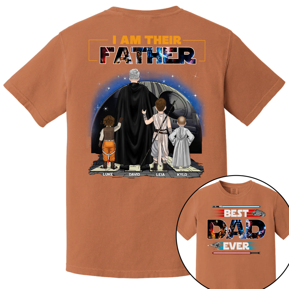 Best Dad Ever - I Am Their Father Personalized Shirt For Dad