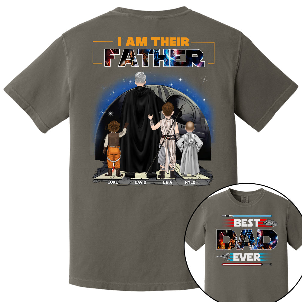 Best Dad Ever - I Am Their Father Personalized Shirt For Dad