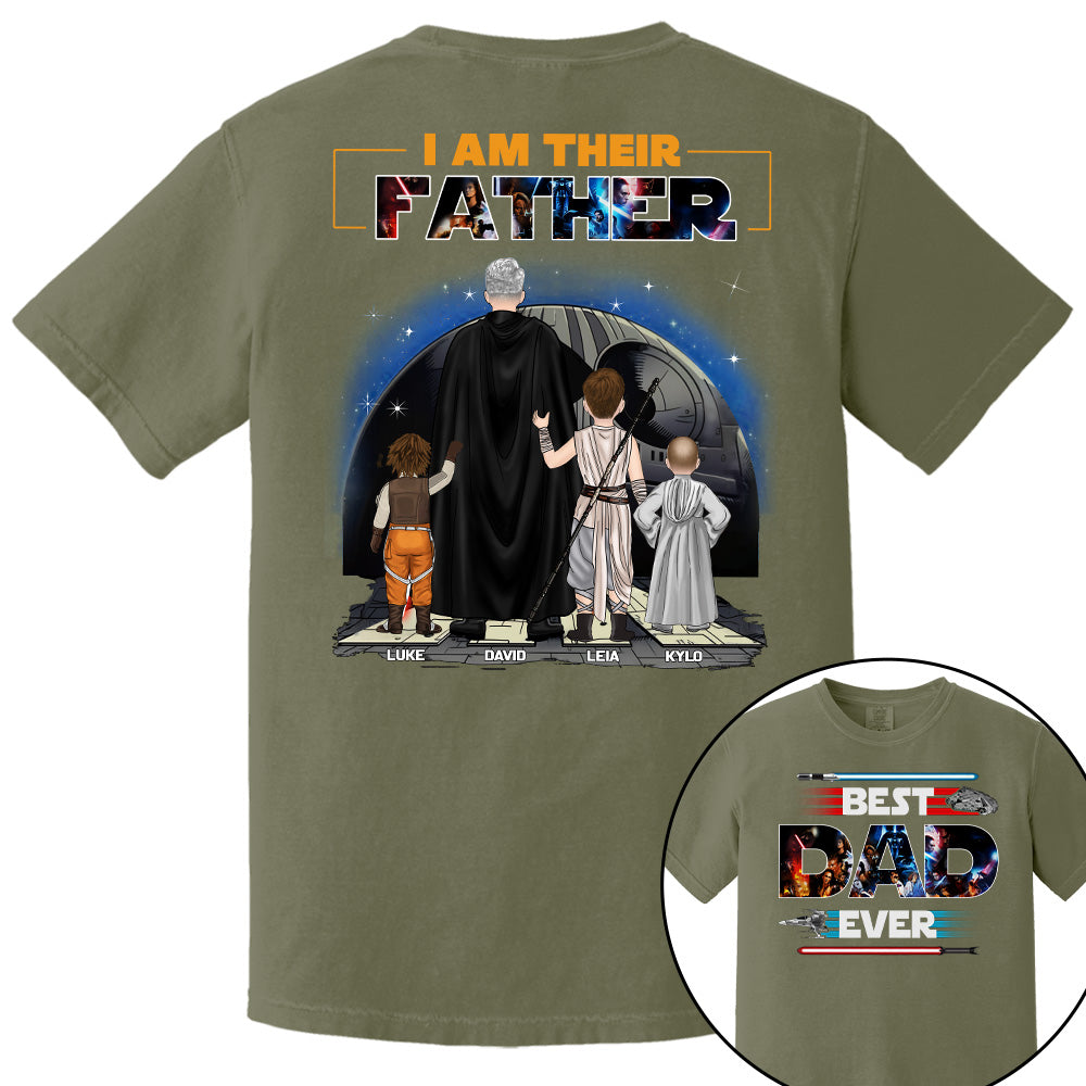 Best Dad Ever - I Am Their Father Personalized Shirt For Dad