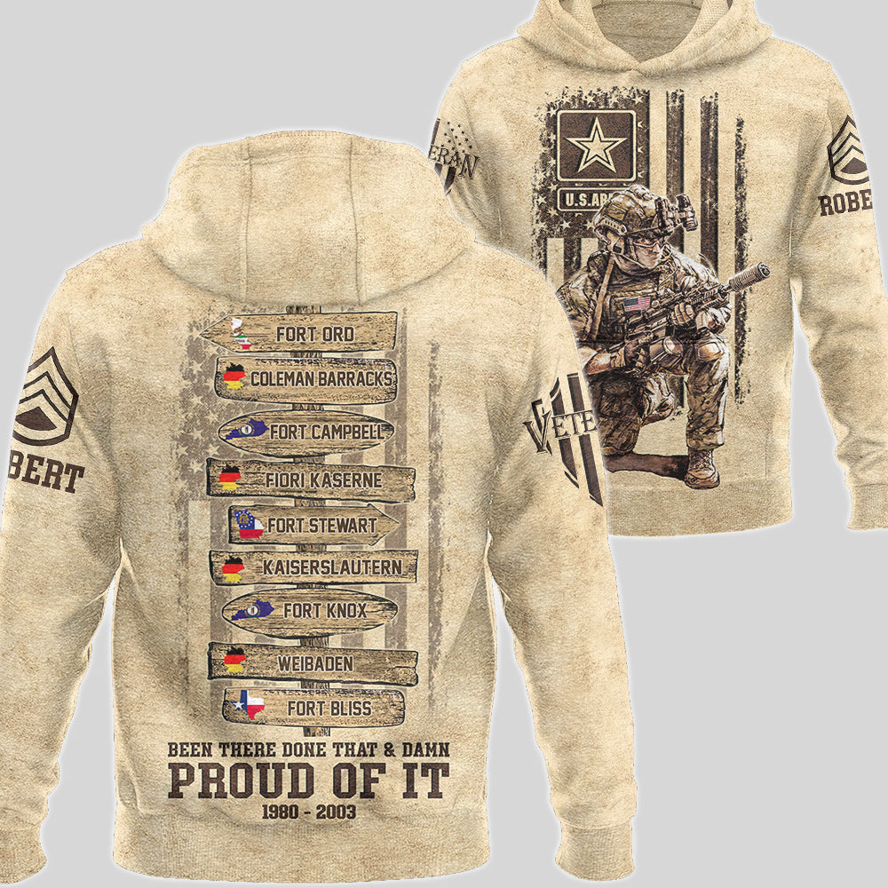 Been There Done That Proud Of It US Military World Tour Custom All Over Print Shirt For Veteran H2511