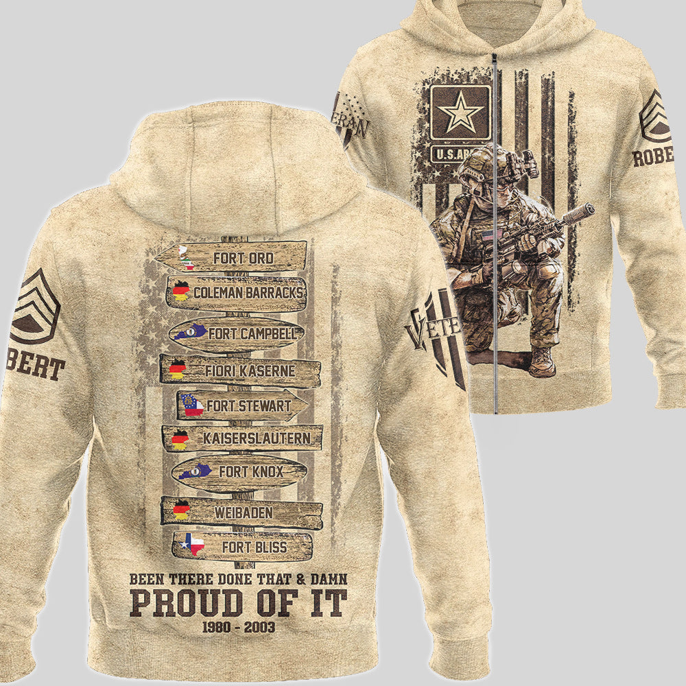 Been There Done That Proud Of It US Military World Tour Custom All Over Print Shirt For Veteran H2511