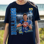 Football Personalized Shirt Custom Photo And Team Name, Custom Bootleg Rap Tee Football Nh00
