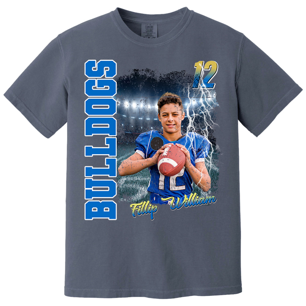 Football Personalized Shirt Custom Photo And Team Name, Custom Bootleg Rap Tee Football Nh00