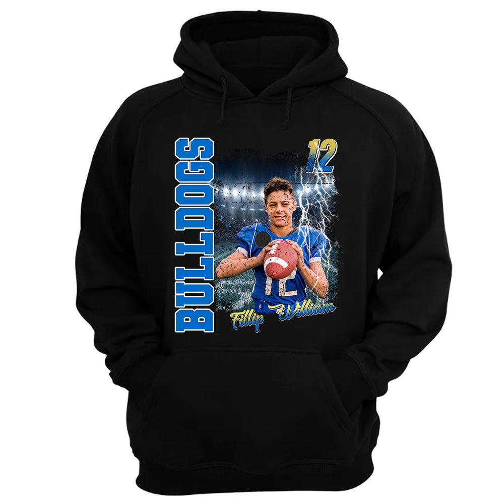 Football Personalized Shirt Custom Photo And Team Name, Custom Bootleg Rap Tee Football Nh00