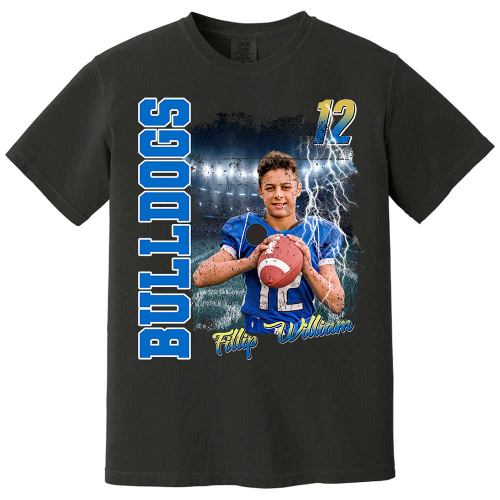 Football Personalized Shirt Custom Photo And Team Name, Custom Bootleg Rap Tee Football Nh00