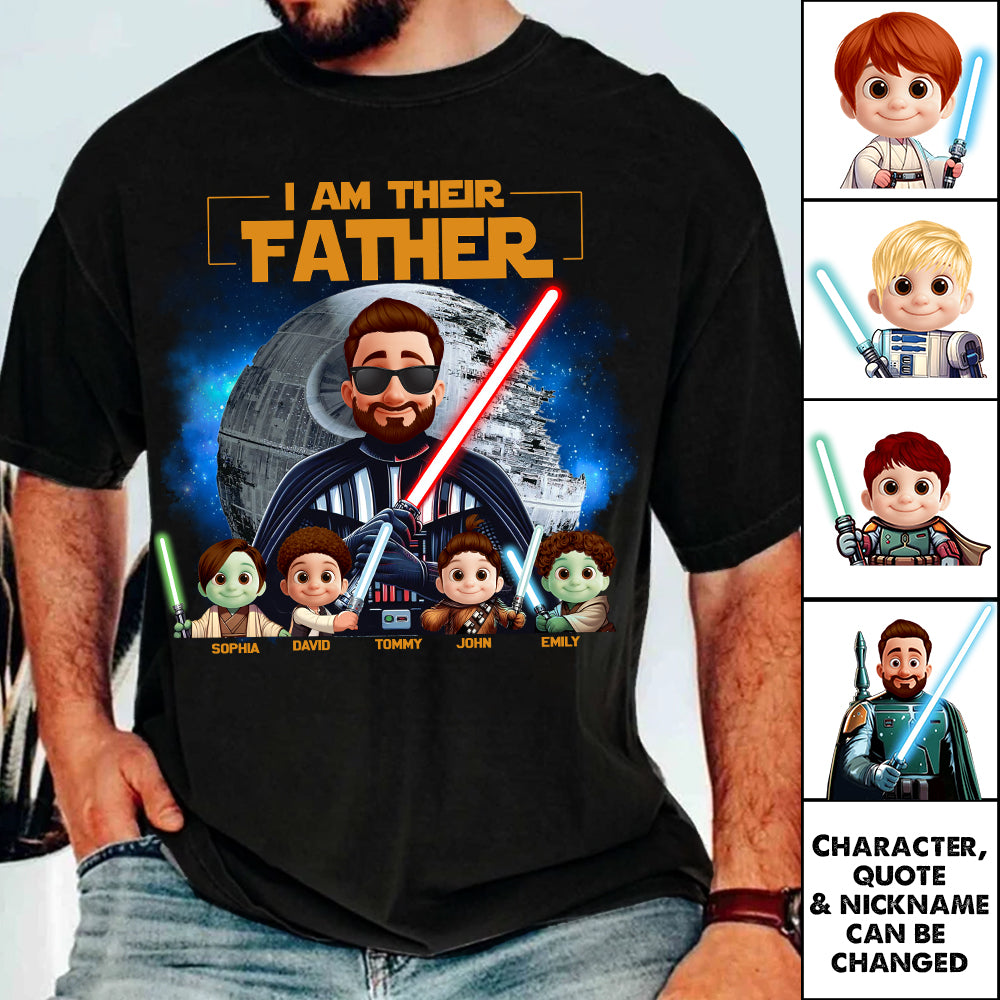 I Am Their Father - Custom Father's Day Shirt with Kids’ Name Vr2 Nh00
