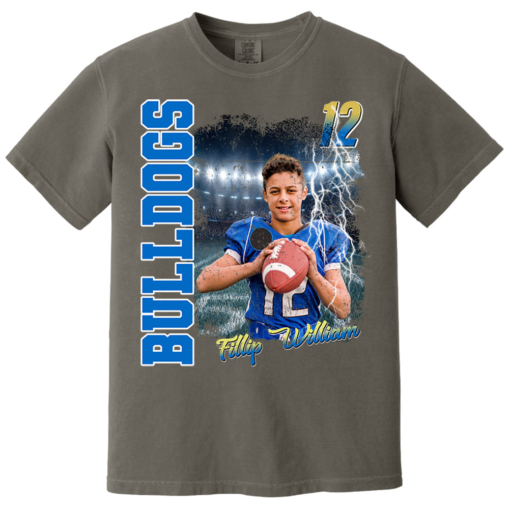 Football Personalized Shirt Custom Photo And Team Name, Custom Bootleg Rap Tee Football Nh00