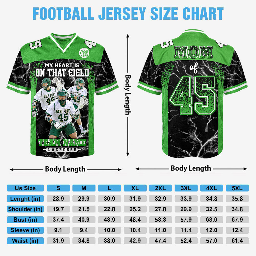 Custom My Heart Is On That Field Shirt, Lacrosse Shirt, Gift For Lacrosse Lovers L0411 Hv01