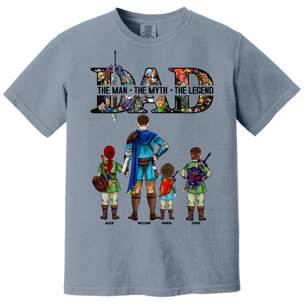 Dad The Man The Myth The Legend, Gift For Dad, Personalized Shirt T1807