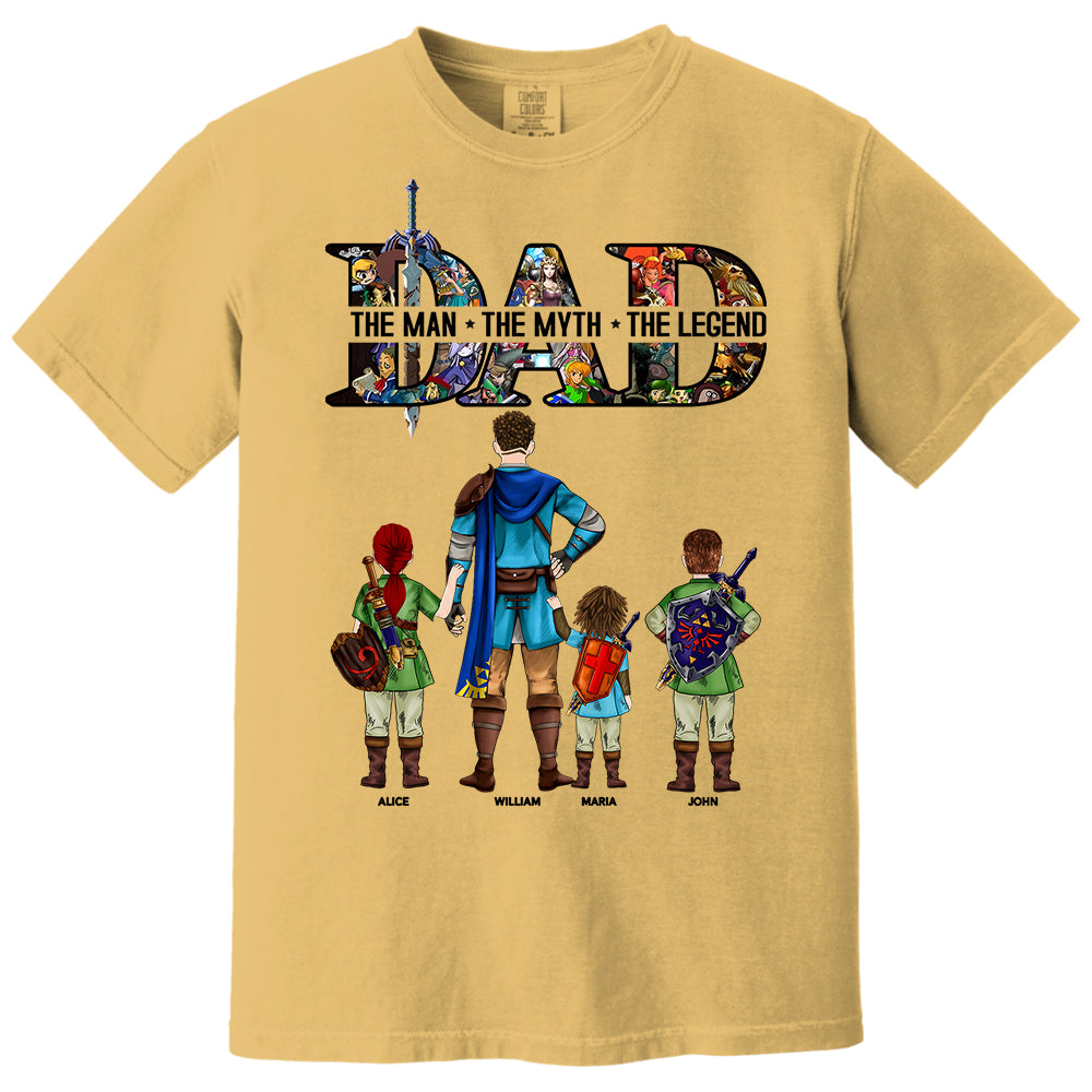 Dad The Man The Myth The Legend, Gift For Dad, Personalized Shirt T1807
