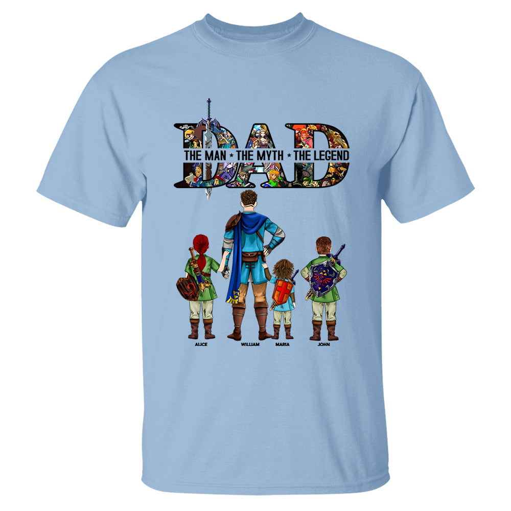 Dad The Man The Myth The Legend, Gift For Dad, Personalized Shirt T1807