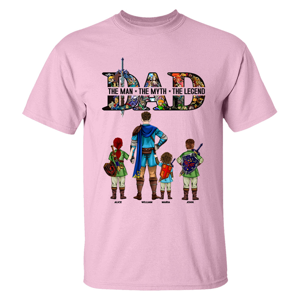 Dad The Man The Myth The Legend, Gift For Dad, Personalized Shirt T1807