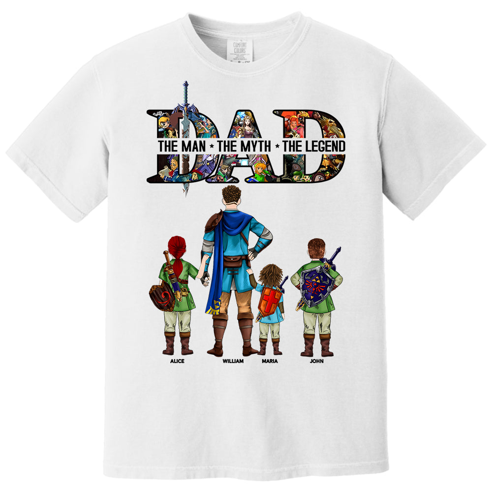 Dad The Man The Myth The Legend, Gift For Dad, Personalized Shirt T1807