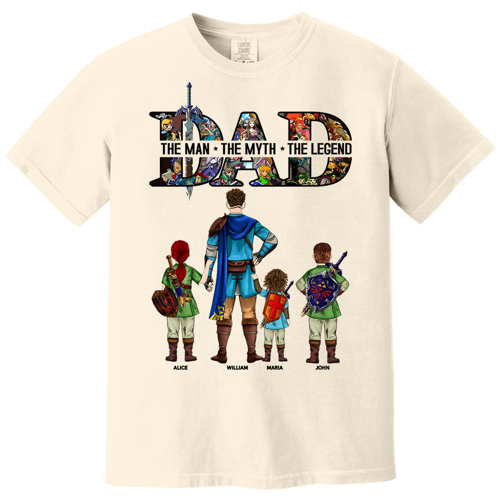 Dad The Man The Myth The Legend, Gift For Dad, Personalized Shirt T1807