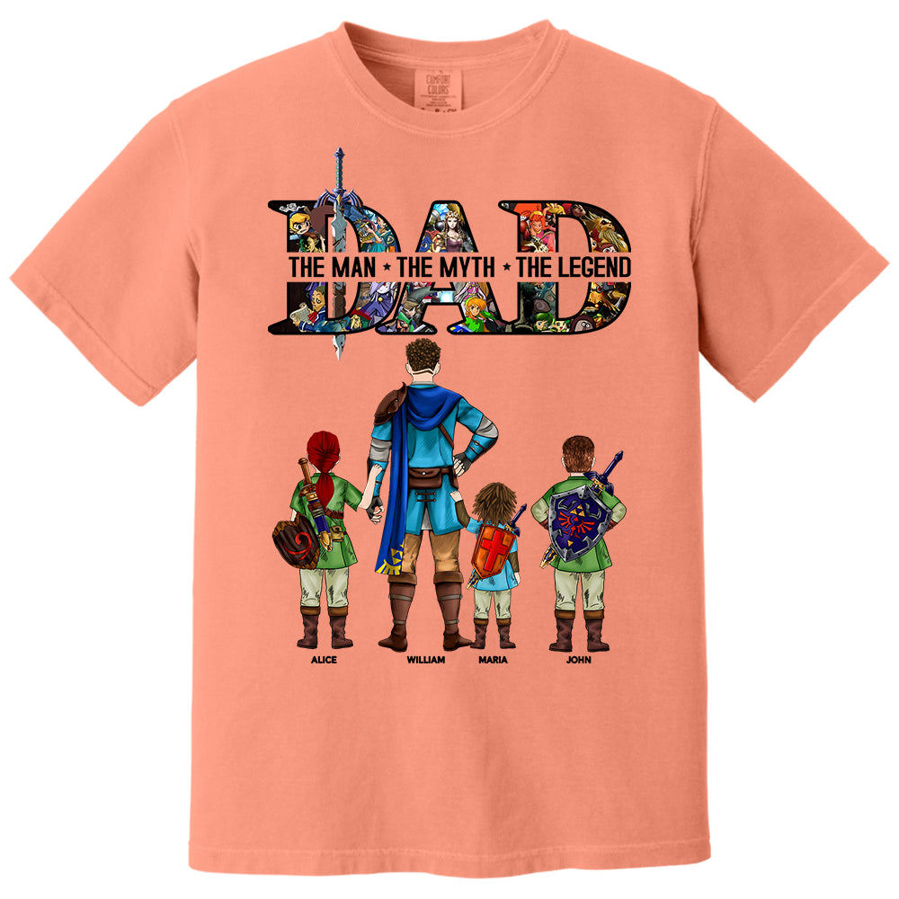 Dad The Man The Myth The Legend, Gift For Dad, Personalized Shirt T1807